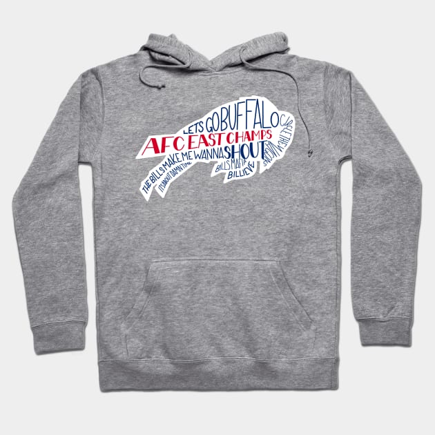 AFC east champs Hoodie by The Letters mdn